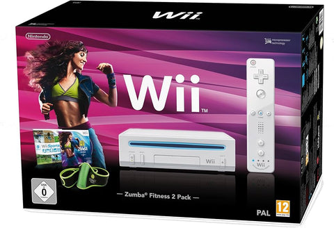 Wii Console - Wit + Zumba Fitness 2 bundel (in doos)