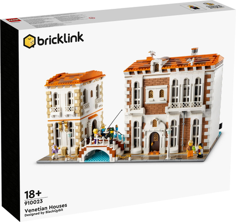 LEGO Venetian Houses 910023, doos voorkant met de Venetiaanse huizen