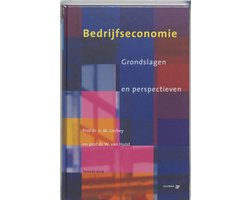 Bedrijfseconomie, Grondslagen en perspectieven, M. Corbey en W. van Hulst, omslag met gekleurde vlakken, tweedehands