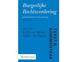 Tekst & Commentaar Burgerlijke Rechtsvordering, A.I.M. van Mierlo en C.J.J.C. van Nispen, blauwe omslag, tweedehands