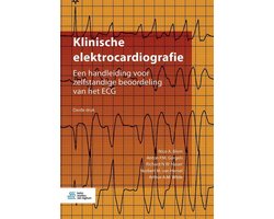 Klinische elektrocardiografie, Nico A. Blom, oranje omslag met ECG-curves op ruitjespapier, tweedehands