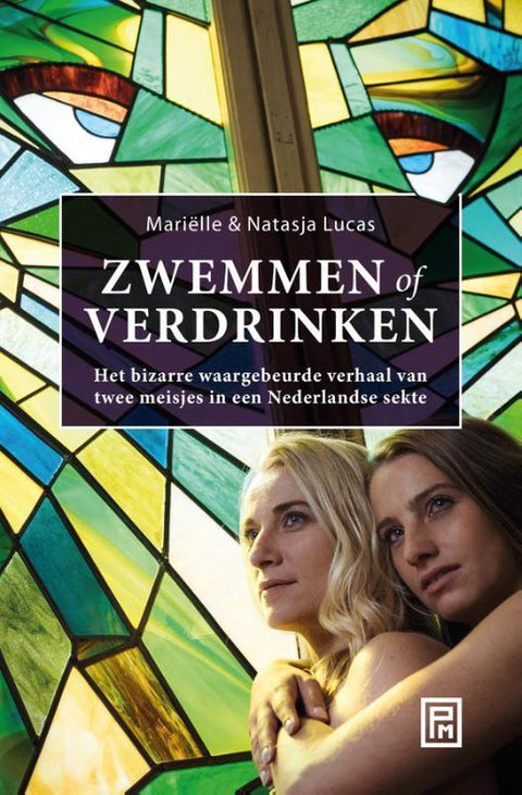 Zwemmen of verdrinken, Mariëlle en Natasja Lucas, boekomslag voorkant, tweedehands