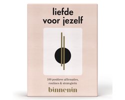 Binnenin Kaartenset - Liefde voor jezelf - Meer positiviteit en zelfliefde en minder stress en zelfkritiek