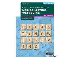 MBA Belastingwetgeving met resultaat 2024/2025 Theorieboek