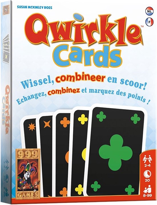 999 Games-Qwirkle Cards Kaartspel (Nieuw)