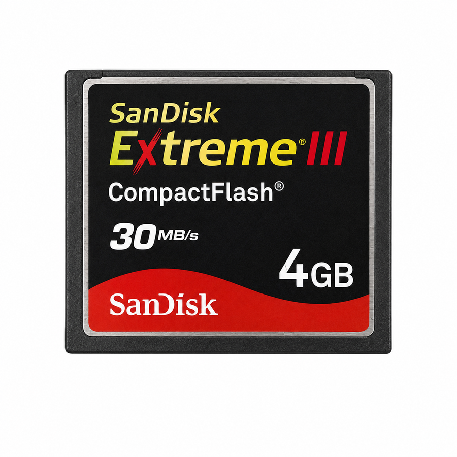 SanDisk Extreme III CompactFlash 4GB geheugenkaart
