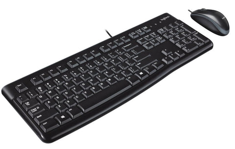 MK120 - Toetsenbord en Muis - Bedraad - QWERTY - Zwart