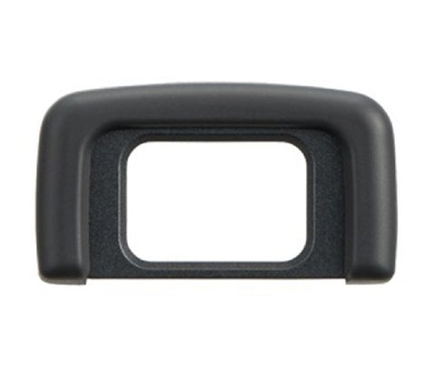 Nikon DK-25 oogschelp, zwarte rubberen oogschelp van voren