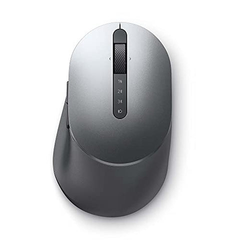 Dell Multi-Device Wireless Mouse MS5320W, titaniumgrijs, bovenkant en zijkant
