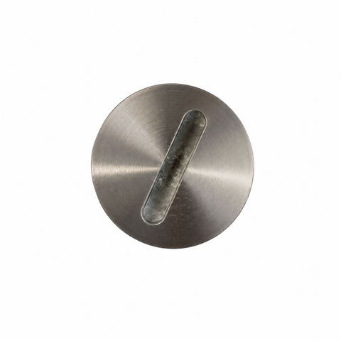 Apple batterijklepje voor Wireless Keyboard A1314 en A1644, zilver, rond dopje met sleuf, tweedehands