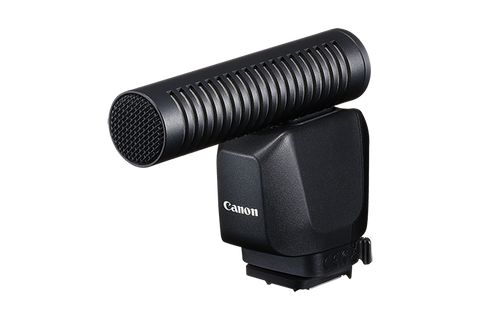 Canon DM-E1D stereomicrofoon, zwart, zijaanzicht