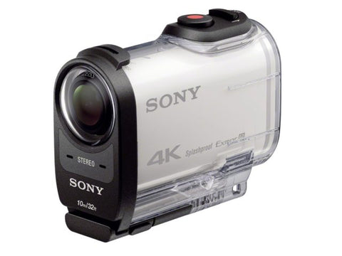 Sony-FDR-X1000V 4K Action Cam + Waterdichte Case SPK-X1 - Wit-tweedehands