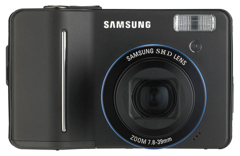 Samsung Digimax S1050 digitale compactcamera, zwart, voorkant, tweedehands