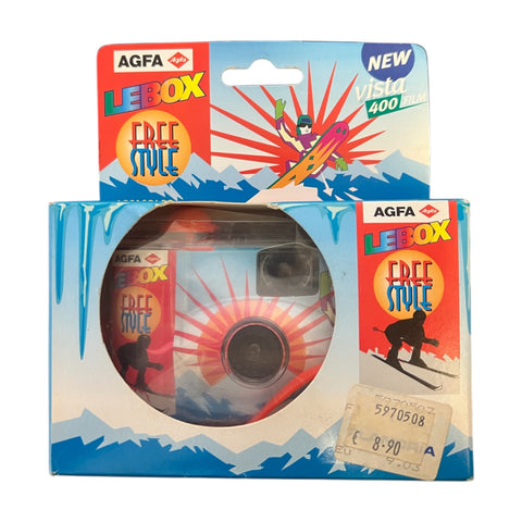 AGFA-Lebox Free Style Wegwerpcamera met Vista 400 Film – Exp. 2002 (Nieuw)