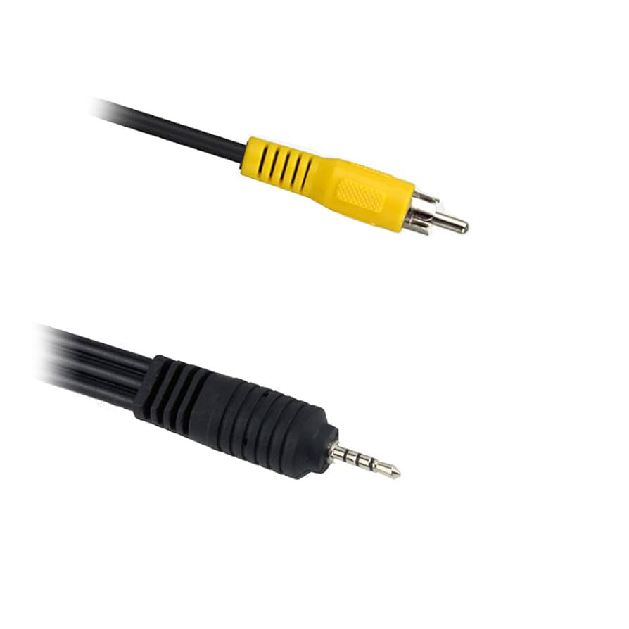 Algemeen-2.5 mm naar RCA‑videokabel (Geel) voor Camcorders (Nieuw)