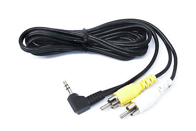 Algemeen-3.5mm AUX Plug Jack naar RCA Geel Wit A/V Video Audio Connector Kabel Tweedehands