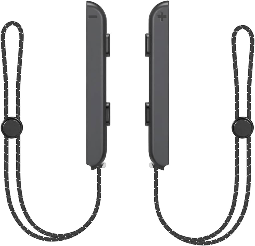 Algemeen-Polsbandje (Straps) voor Nintendo Switch Joy-Cons - OLED Zwart (Nieuw)