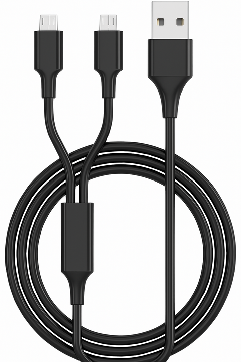 Algemeen-USB-A naar 2x USB Micro Oplaadkabel-tweedehands