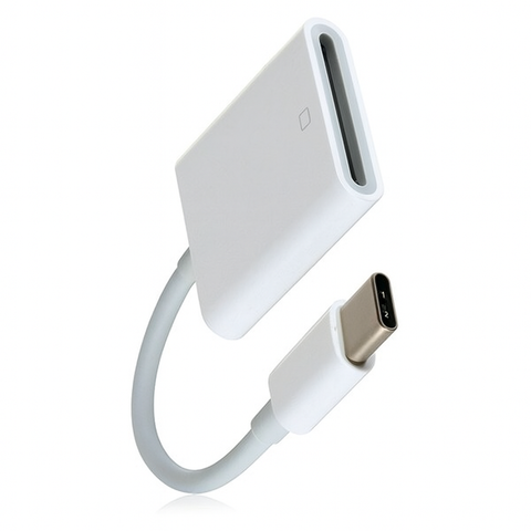 Algemeen-USB-C naar SD-Kaartlezer / SD Card Reader – Wit (Nieuw)
