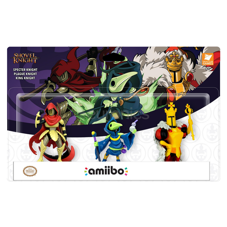 Amiibo-Specter Knight + Plague Knight + King Knight - Shovel Knight - 3-Pack (Nieuw)