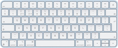 Apple-Draadloos Toetsenbord / Magic Keyboard - QWERTY - Blauw (A2450) Tweedehands