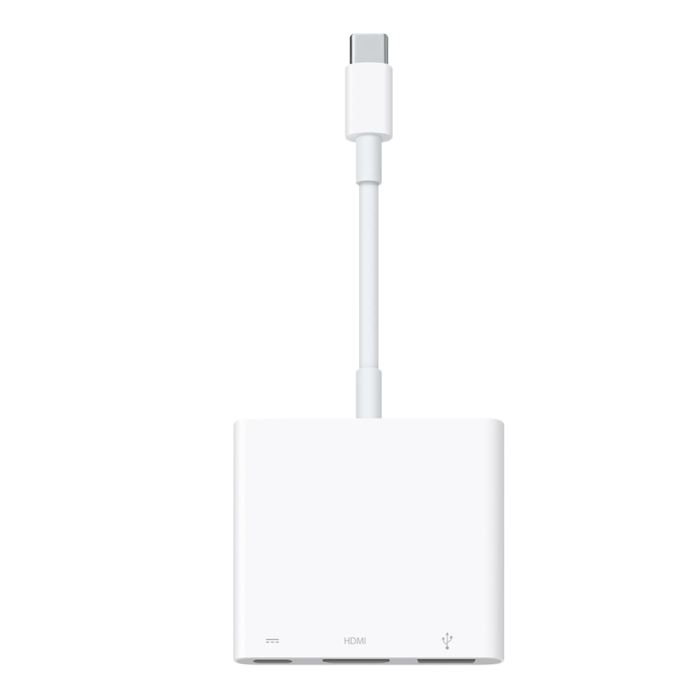 Apple-USB‑C Digital AV Multiport Adapter - A2119 - HDMI 2.0, 4K @ 60 Hz Tweedehands