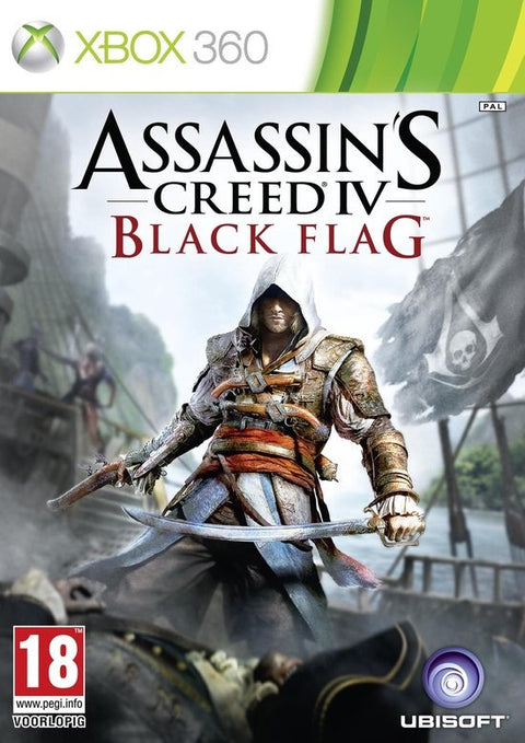 Xbox 360 Assassin's Creed IV Black Flag, doos voorkant, tweedehands