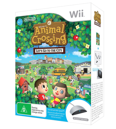 Animal Crossing Let's Go to the City Wii Speak Bundle (Wii)