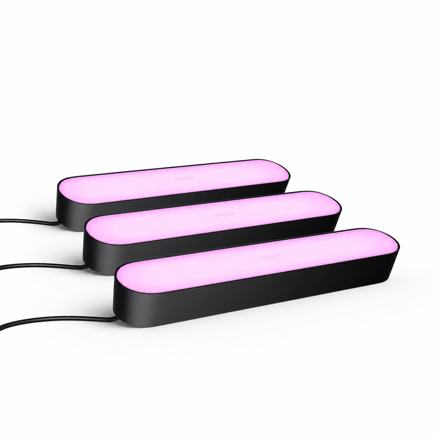 Hue Play Lichtbalk - Zwart (Set van 3)