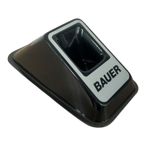 BAUER-Displaystandaard – Zwart Vintage Reclame Display voor Camera of Accessoire Tweedehands
