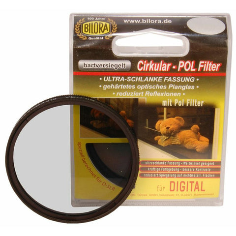 Bilora CPL Digital Low Profile Line filter 52 mm, blisterverpakking Cirkular-POL Filter met los filter ervoor