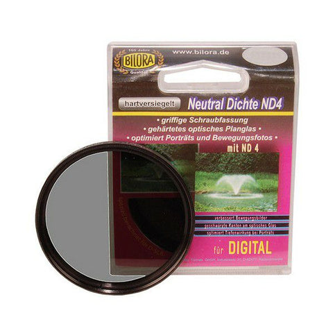 Bilora-Grijsfilter ND‑4 67 mm – Neutraaldichtheids Filter (Nieuw)