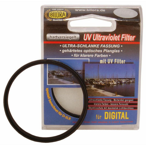 Bilora UV Digital Low Profile filter 72 mm, blisterverpakking UV Ultraviolet Filter met slank los filter ervoor