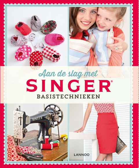 Aan de slag met SINGER basistechnieken, naaiboek, boekomslag voorkant, tweedehands