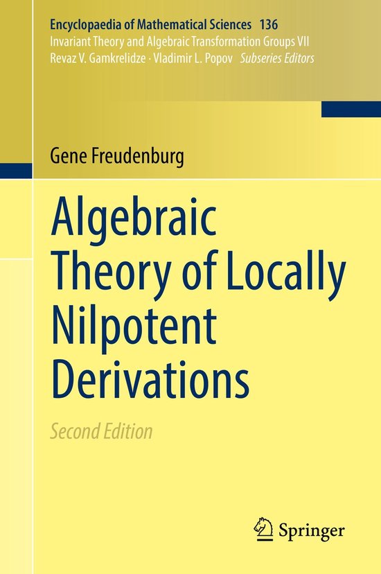 Boek-Algebraic Theory of Locally Nilpotent Derivations-tweedehands
