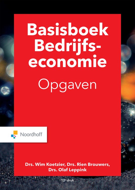 Boek-Basisboek bedrijfseconomie opgaven-tweedehands