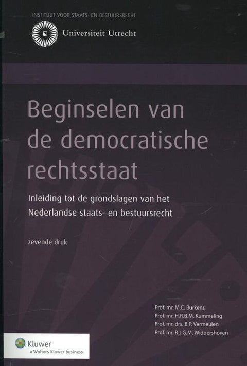 Boek-Beginselen van de democratische rechtsstaat-tweedehands
