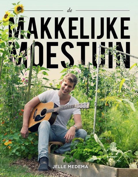 De makkelijke moestuin, Jelle Medema, boekomslag voorkant, tweedehands