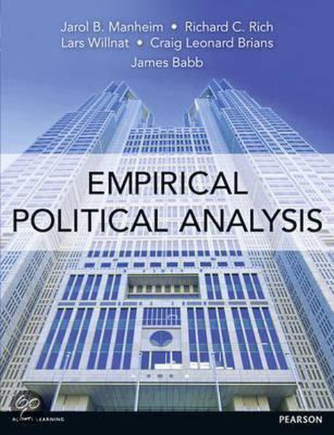 Boek-Empirical Political Analysis-tweedehands