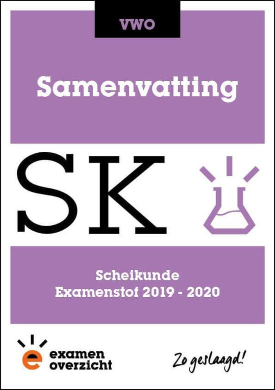 Boek-ExamenOverzicht - Samenvatting Scheikunde VWO-tweedehands