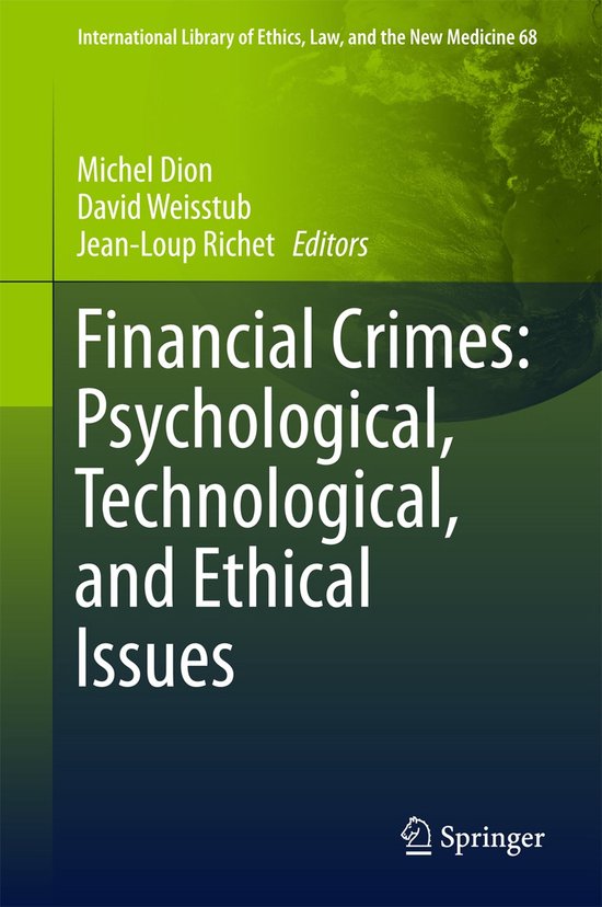 Boek-Financial Crimes: Psychological, Technological, and Ethical Issues-tweedehands