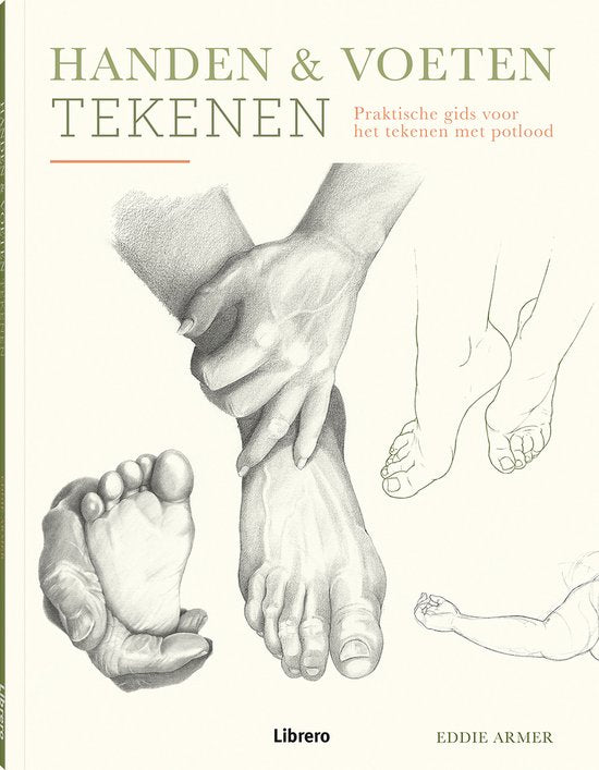 Boek-Handen & voeten tekenen-tweedehands