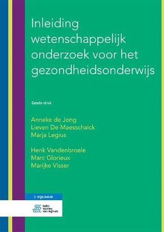 Boek-Inleiding wetenschappelijk onderzoek voor het gezondheidsonderwijs-tweedehands