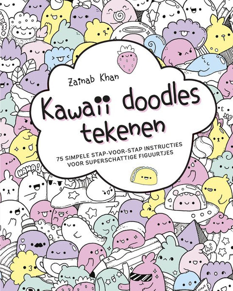 Boek-Kawaii doodles tekenen-tweedehands