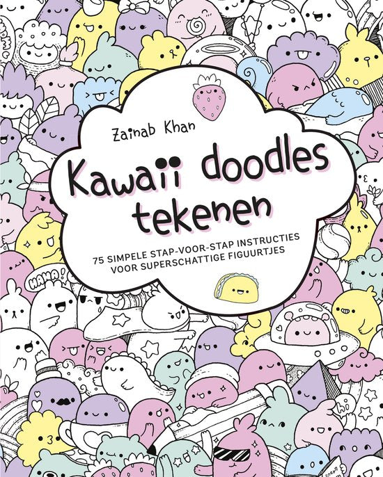 Boek-Kawaii doodles tekenen-tweedehands