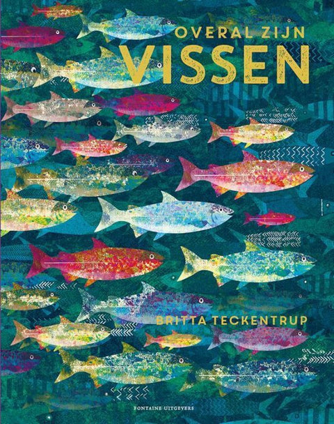 Boek-Overal zijn vissen-tweedehands