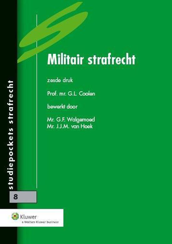 Boek-Studiepockets strafrecht 8 - Militair strafrecht-tweedehands
