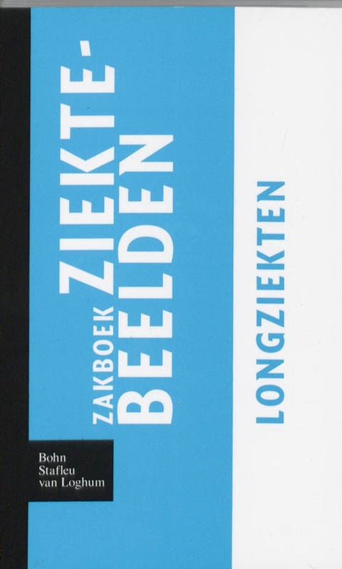 Zakboek ziektebeelden Longziekten, Bohn Stafleu blauw-witte boekomslag voorkant, tweedehands
