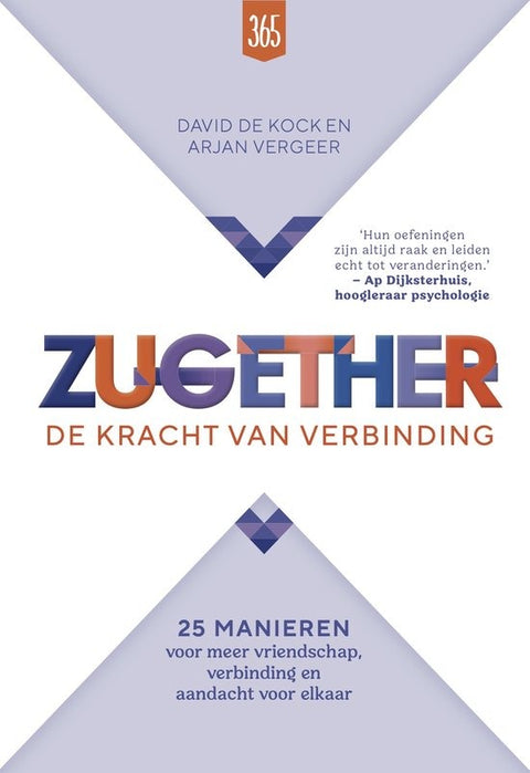 Zugether de kracht van verbinding, David de Kock en Arjan Vergeer, lila boekomslag voorkant, tweedehands