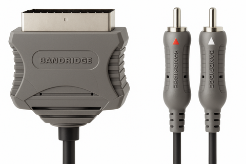 Brandrige-VL-7582 SCART Video Cable 1,5 m – SCART Male / 2 × RCA Male (Nieuw)